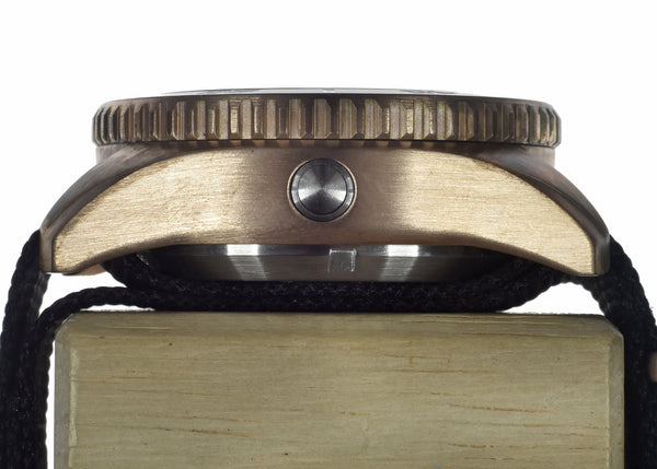 MWC 100ATM Professional Military Diver’s Watch Casing to Create an Automatic 100ATM Water Resistant Professional Bronze Military Divers Watch - Compatible with the Swiss ETA-2824-2 / STP1-11 Etc (Excludes Movement)