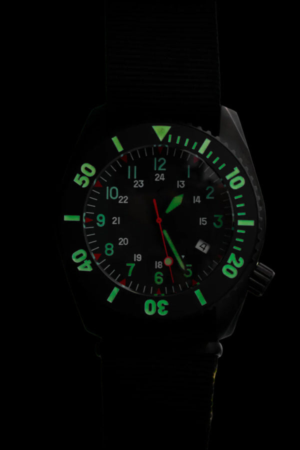 DIY Kit to Create an Automatic 100ATM Water Resistant Professional Military Divers Watch - Compatible with the Swiss ETA-2824-2 / STP1-11 Etc (Excludes Movement)
