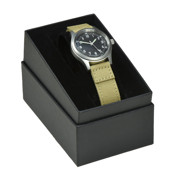 A-11 1940s WWII Pattern Military Watch With Shatter and Scratch Resistant Box Sapphire Crystal (Automatic)
