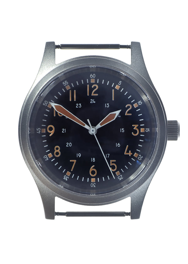 A-17 U.S 1950s Korean War Pattern 100m/330ft Water Resistant Military Watch with Shatter and Scratch Resistant Box Sapphire Crystal (Automatic)