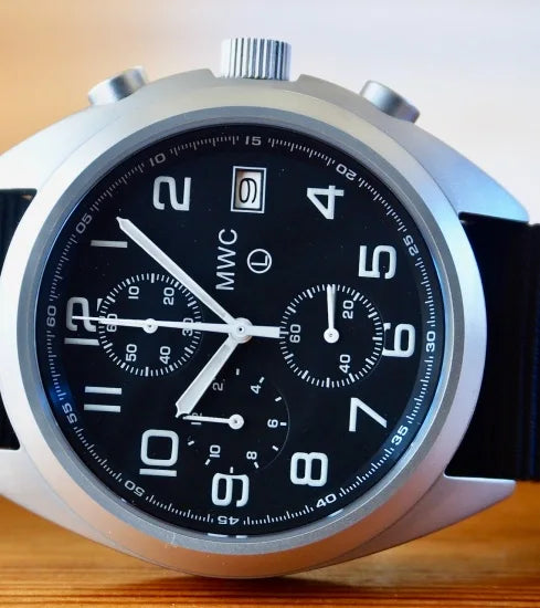 MWC NATO Pattern Stainless Steel Hybrid Military Pilots Chronograph with Sapphire Crystal -  Probably Needs a New Battery
