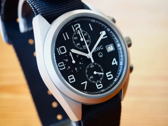 MWC NATO Pattern Stainless Steel Hybrid Military Pilots Chronograph with Sapphire Crystal -  Probably Needs a New Battery