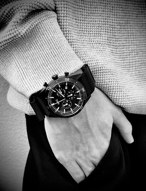 Limited Edition MWC 100m Water Resistant Stainless Steel Swiss Airline Pilots Chronograph - Ex Display Watch from the 2025 U.S Shot Show Reduced