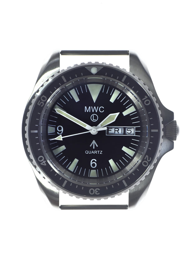 MWC 1999-2001 Pattern Quartz Day/Date Military Divers Watch with Stainless Steel Case and Sapphire Crystal