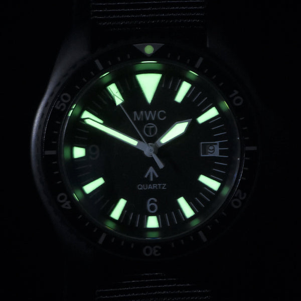 MWC 1999-2001 Pattern Black PVD Quartz Military Divers Watch with Sapphire Crystal and 10 Year Battery Life - Ex Display Watch from the London IFSEC Show in November 2024