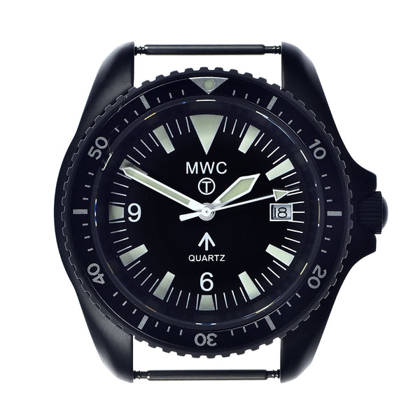 MWC 1999-2001 Pattern Black PVD Quartz Military Divers Watch with Sapphire Crystal and 10 Year Battery Life - Ex Display Watch from the London IFSEC Show in November 2024