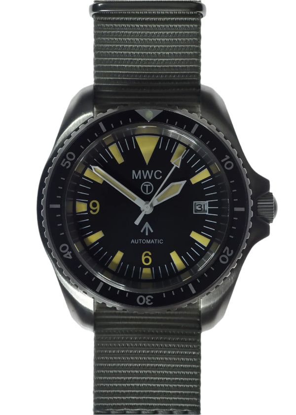 MWC 1999-2001 Pattern Automatic Military Divers Watch  - Retro Luminous Paint, Ceramic Bezel and Sapphire Crystal