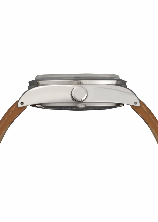 Elvia 1950s Pattern 25 Jewel Automatic Watch with Retro Luminous Paint, Sapphire Crystal and Calf Leather Strap - Ex Photographic Sample Reduced