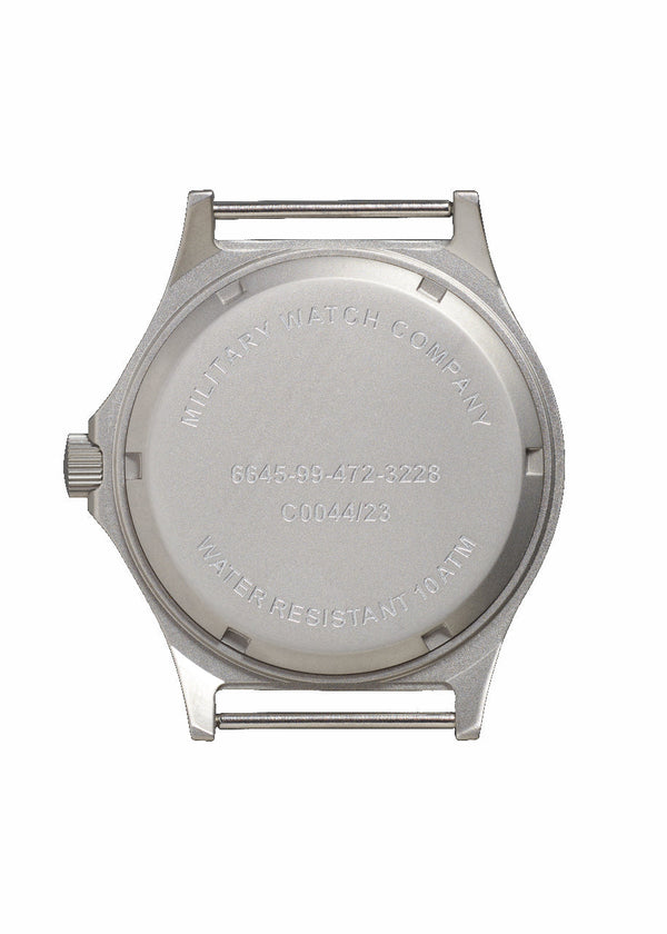 MWC G10 100m / 330ft ft Water resistant Stainless Steel Military Watch with Sapphire Crystal - UK NATO Stock Number: NSN 6645-99-472-3228 Ex Display Watch from the 2024 SPIE Security + Defence Show Reduced