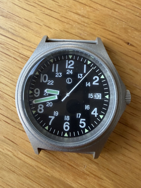 MWC G10 100m Water resistant Military Watch in Stainless Steel Case with Screw Crown - Hour Hand Needs Resetting