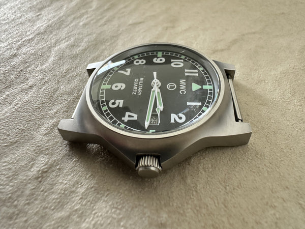 MWC G10 LM Stainless Steel Military Watch (Olive Strap) - The Minute Hand Needs Resetting but Running Fine