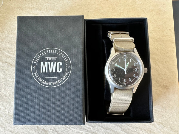 A-11 1940s WWII Pattern Military Watch With Plexiglass/Acrylic Crystal (Automatic) - Running Fine