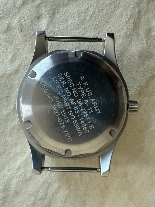 A-11 1940s WWII Pattern Military Watch (Automatic) with Sapphire Crystal: Running Fine but Might Need Regulating