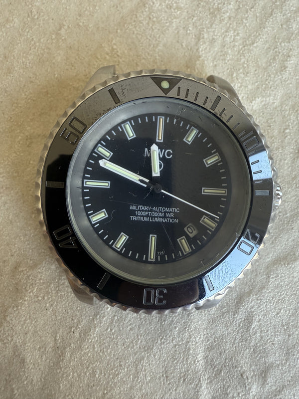 2013 MWC 21 Jewel 300m Automatic Military Divers Watch on NATO Strap (Tritium GTLS and Ceramic Bezel) - Running