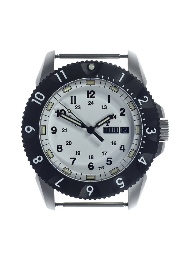 MWC P656 2025 Model Stainless Steel Tactical Series Watch with Day/Date, GTLS Tritium and Sapphire Crystal
