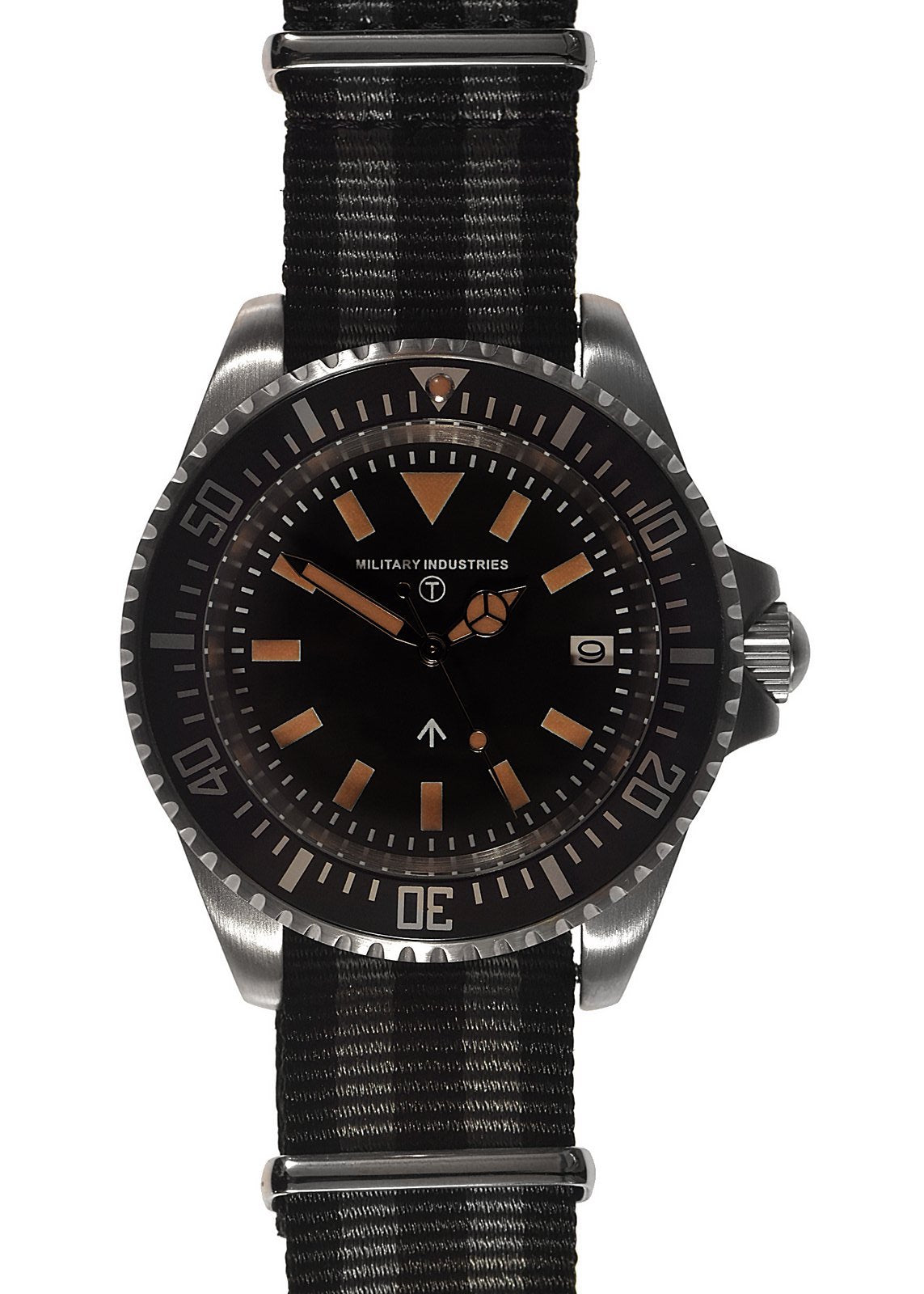 Military Industries 1982 Pattern 300m Water Resistant Military Divers Watch With Date Window (Automatic) Ex Display Model from the EnforceTac Tactical and Security Industries Trade Show