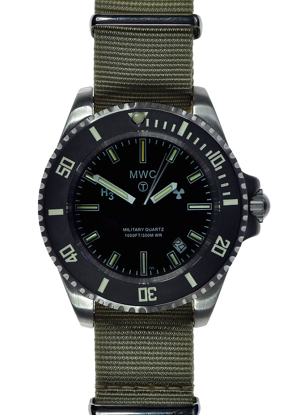 MWC 300m Military Divers Watch with Tritium GTLS Tubes - Ex Display Watch from the 2025 US Shot Show in Las Vegas - Reduced to Half Price