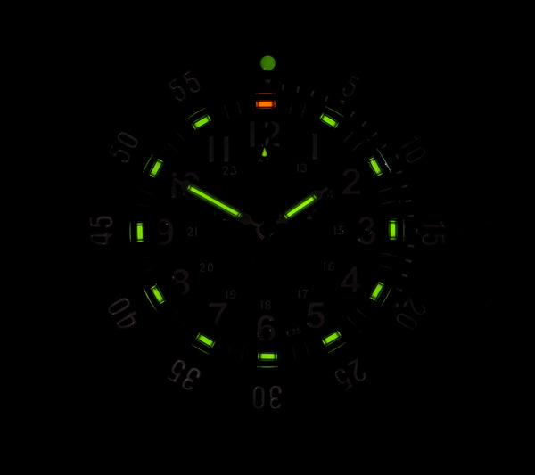 MWC P656 2025 Model PVD Tactical Series Watch with GTLS Tritium, Sapphire Crystal and Ten Year Battery Life - Reduced - Ex Display Watch from the FEINDEF Exhibition