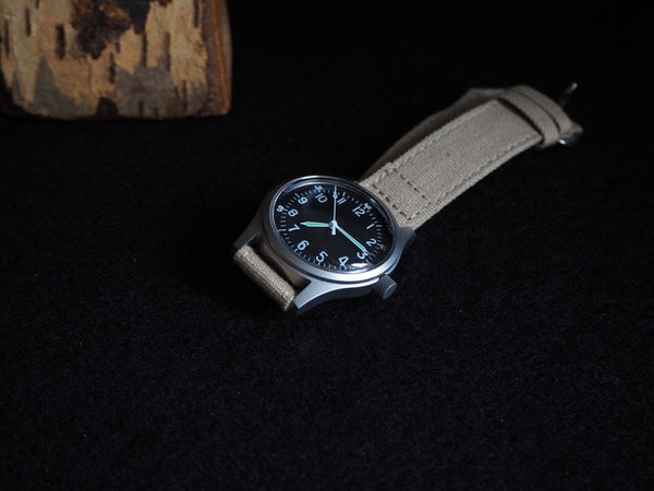 A-11 1940s WWII Pattern Military Watch With Shatter and Scratch Resistant Box Sapphire Crystal (Automatic)