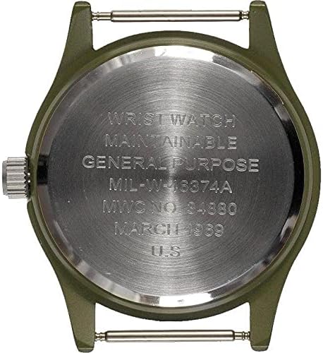 MWC Classic 1960s/70s Pattern Olive Vietnam Watch on Matching Military Webbing Strap