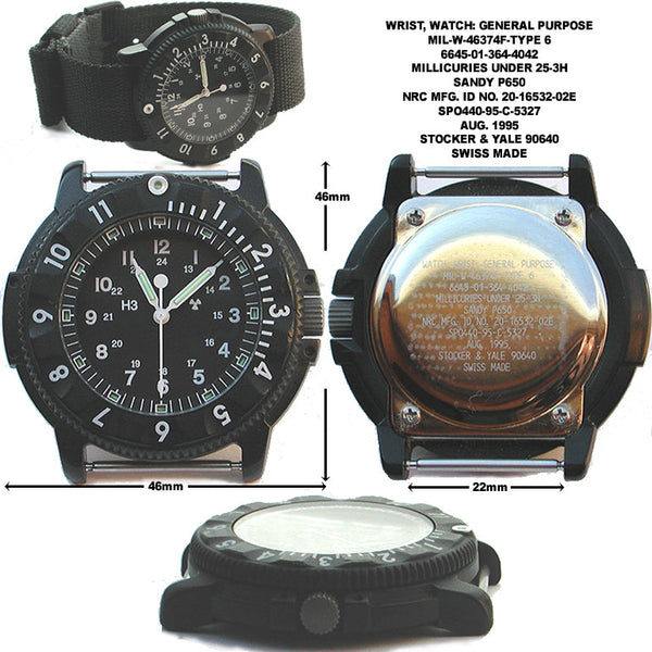 MWC P656 2025 Model PVD Tactical Series Watch with GTLS Tritium, Sapphire Crystal and a 24 Jewel Automatic Movement - Ex Display Watch from the 2025 IWA Exhibition