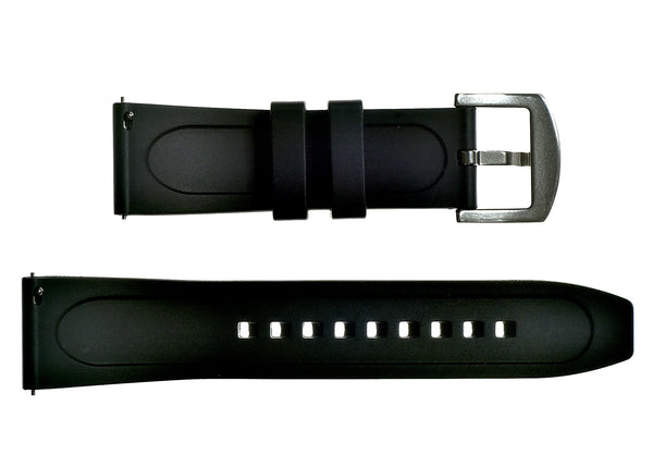 20mm FKM (Smooth) Rubber Strap with Quick Release Feature for Fast and Easy Fitting and Removal