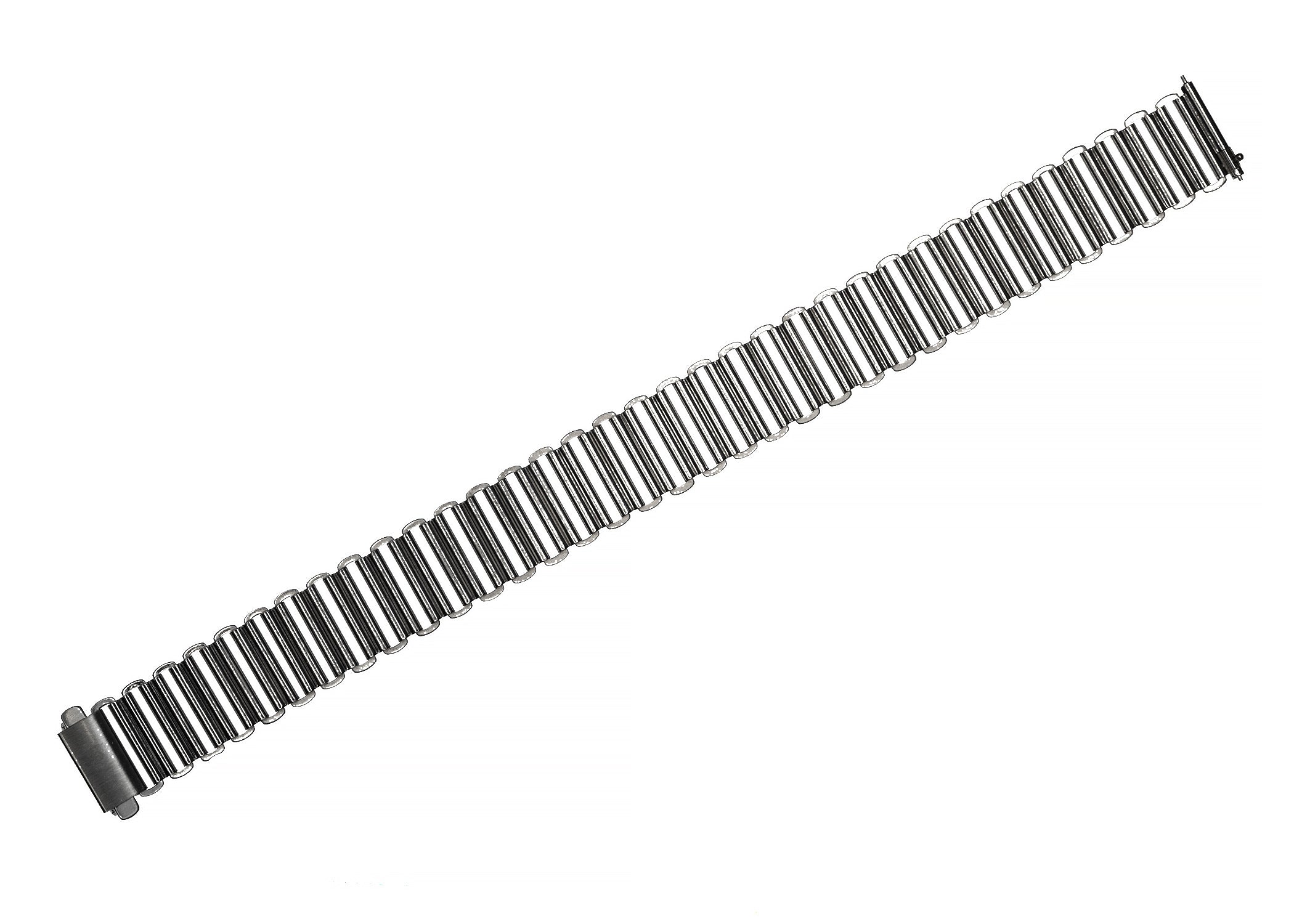 18mm Retro "Bonklip" Stainless Steel Bracelet - Ideal for Antique or Retro Style Watches