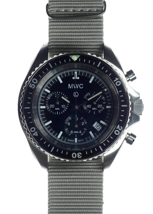 MWC NATO Pattern Stainless Steel Military Pilots Chronograph with Sapphire Crystal