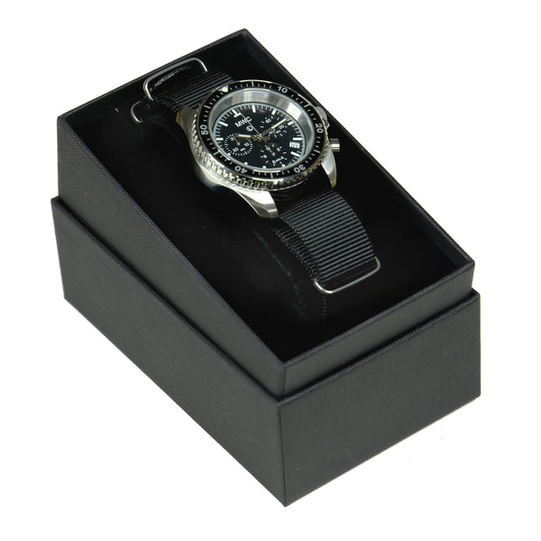 MWC NATO Pattern Stainless Steel Military Pilots Chronograph with Sapphire Crystal
