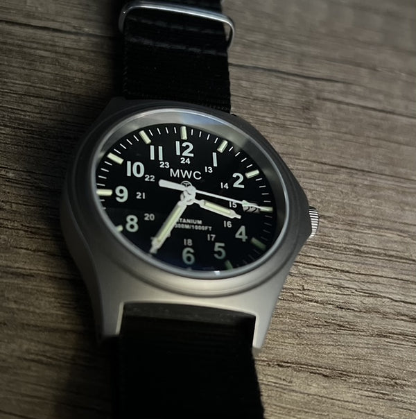Titanium G10 Military Watch with 300m Water Resistance, Sapphire Crystal, 10 Year Battery Life and GTLS Tritium Illumination - Ex Display Watch from the 2025 Shot Show Half Normal Price to Clear - Location UK