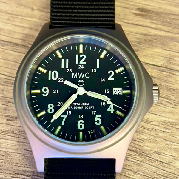 Titanium G10 Military Watch with 300m Water Resistance, Sapphire Crystal, 10 Year Battery Life and GTLS Tritium Illumination - Ex Display Watch from the 2025 Shot Show Half Normal Price to Clear - Location UK