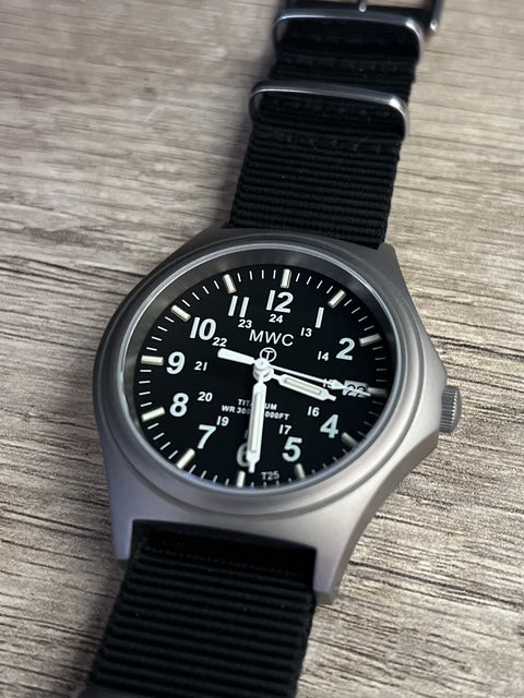 Titanium G10 Military Watch with 300m Water Resistance, Sapphire Crystal, 10 Year Battery Life and GTLS Tritium Illumination - Ex Display Watch from the 2025 Shot Show Half Normal Price to Clear - Location UK