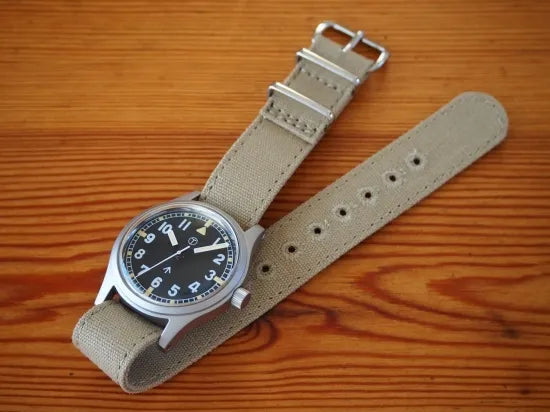 MWC 1940s to 1960s Pattern General Service Watch with Sterile Dial and 24 Jewel Automatic Movement (Retro Cream Dial Variant) - Ex Display from the 2025 International Armoured Vehicles Show - Reduced to Under Half Price