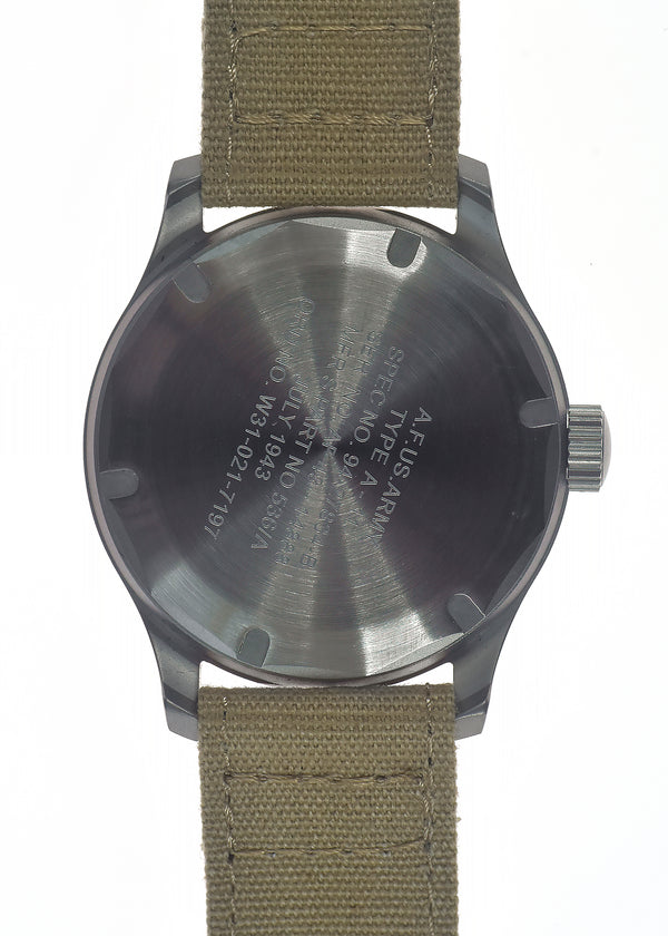A-11 1940s WWII Pattern Military Watch (Automatic) with 100m Water Resistance - 3 Ex Display Watches from the FEINDEF (La Feria de Defensa y Seguridad de España) exhibition in Spain