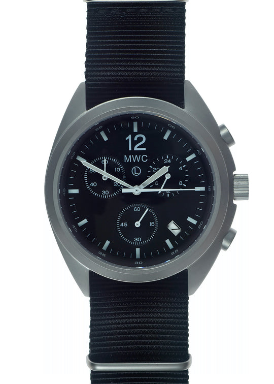 MWC NATO Pattern Stainless Steel Hybrid Military Pilots Chronograph with Sapphire Crystal -  1 of 2 Ex Display Watches From the Singapore Air Show at Changi Exhibition Centre