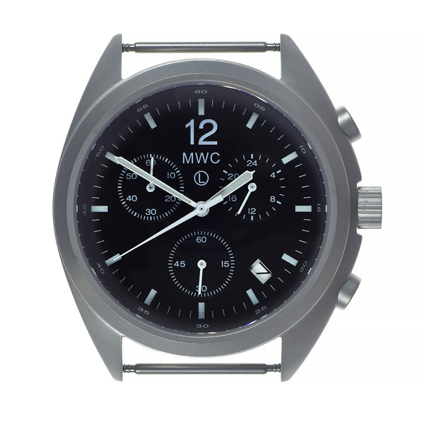 MWC NATO Pattern Stainless Steel Hybrid Military Pilots Chronograph with Sapphire Crystal -  1 of 2 Ex Display Watches From the Singapore Air Show at Changi Exhibition Centre