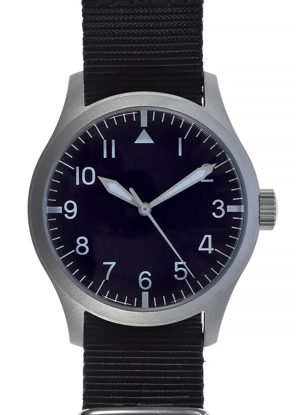 MWC 100m Water Resistant Retro Pattern General Service Watch with Hybrid Mechanical/Quartz Movement