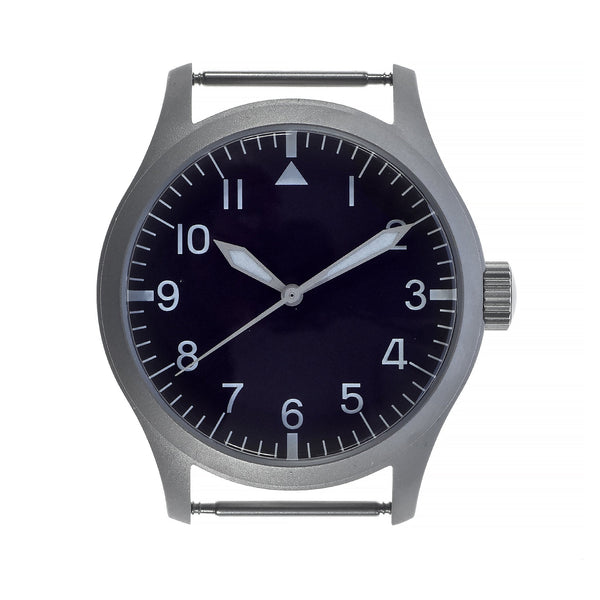 MWC 100m Water Resistant Retro Pattern General Service Watch with Hybrid Mechanical/Quartz Movement (Plain Caseback Suitable for Personalisation and Engraving)
