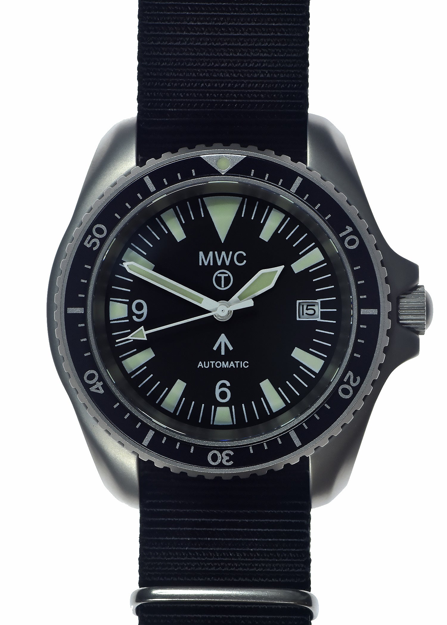 MWC 1999-2001 Pattern Automatic Military Divers Watch with Sapphire Crystal and 60 Hour Power Reserve - Ex Display Watch from the Border Security Expo Show