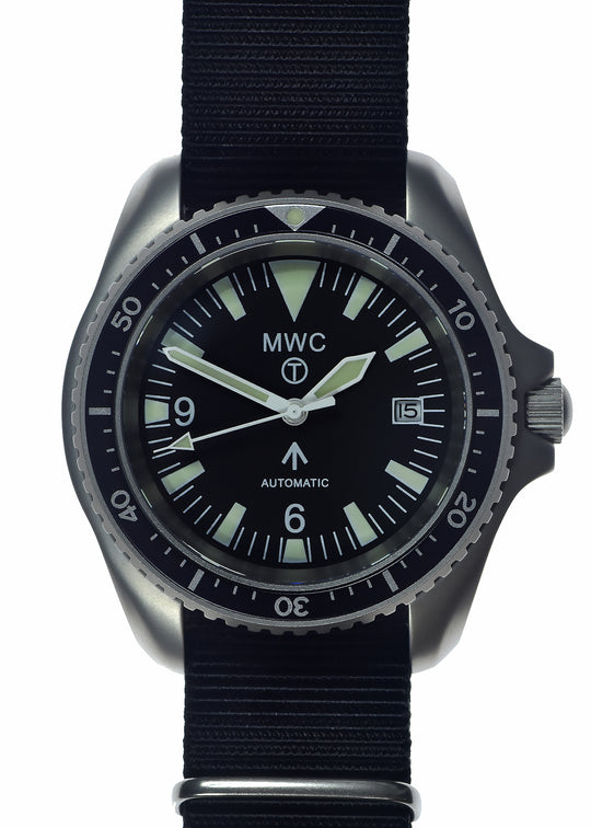 MWC 1999-2001 Pattern Automatic Military Divers Watch with Sapphire Crystal and 60 Hour Power Reserve - Ex Display Watch from the Border Security Expo Show