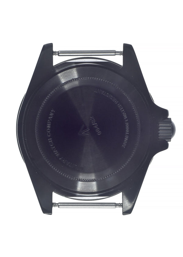 MWC 24 Jewel 1982 Pattern 300m Automatic Military Divers Watch in Black PVD with a Sapphire Crystal on a NATO Webbing Strap - Ex Display Watch from the SDSC-UK Fair Save 50%!