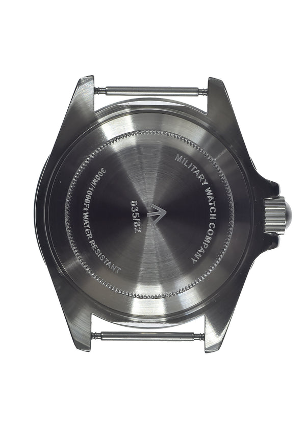 MWC 24 Jewel 1982 Pattern 300m Automatic Military Divers Watch with Sapphire Crystal on a NATO Webbing Strap - Ex Display Watch From the U.S Shot Show Save 50% Off Normal Price
