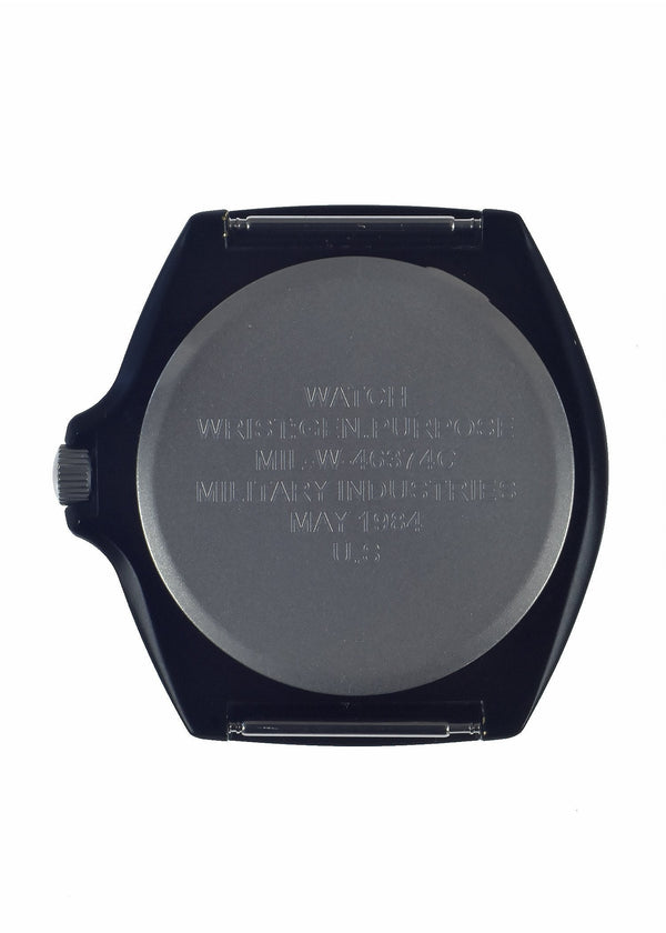 Remake of the mid 1980s Pattern MIL-W-46374C U.S Pattern Military Watch in Matt Black - Ex Display Watch from the from the ADEX 2025 – Ex Display Watch from the International Aerospace & Defence Exhibition in Seoul, South Korea Reduced