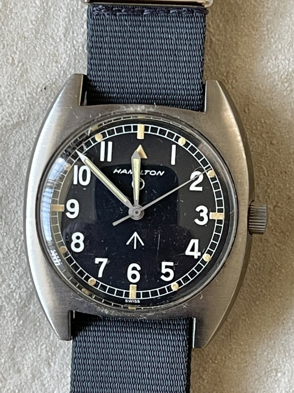 Hamilton W10 1975 Mechanical Military Watch - Runs Fine and Very Sound Original Condition