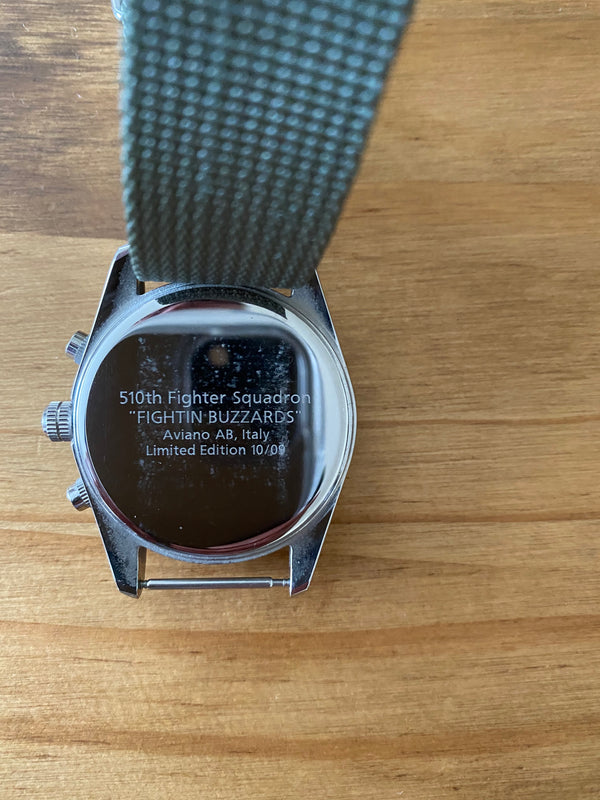 Limited Edition Pilots Chronograph made for USAF Pilots at Aviano, AFB in Italy (Needs Attention)