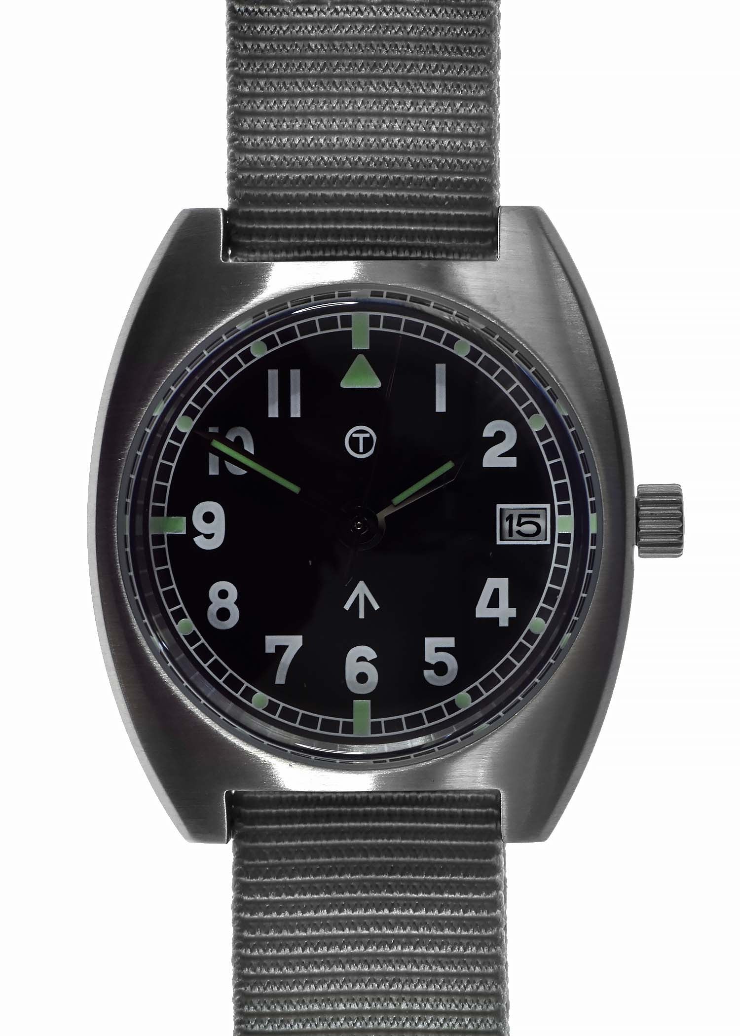 Military Industries W10 1970s Pattern Automatic Military Watch with 100m / 330ft Water Resistance - Date Version - Ex Display Watch Save 50%!