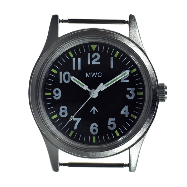 MWC Classic 1960s/70s European Pattern Military Watch on an Olive Military Webbing Strap - Ex Display Watch