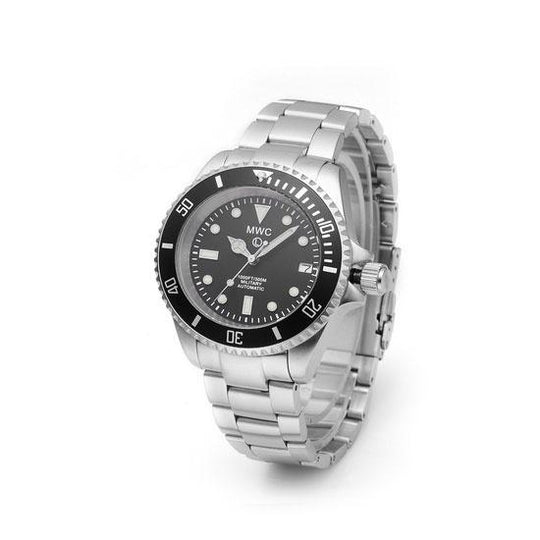 MWC 24 Jewel 300m Automatic Military Divers Watch on Steel Bracelet - Looks Brand New and Running but might need Regulating or a check over