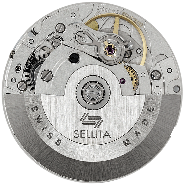 MWC 100atm / 3,280ft / 1000m Water Resistant Divers Watch in Stainless Steel Case with Helium Valve on a Matching Bracelet / 100% Swiss Made with a Sellita SW200 26 Jewel Automatic Movement