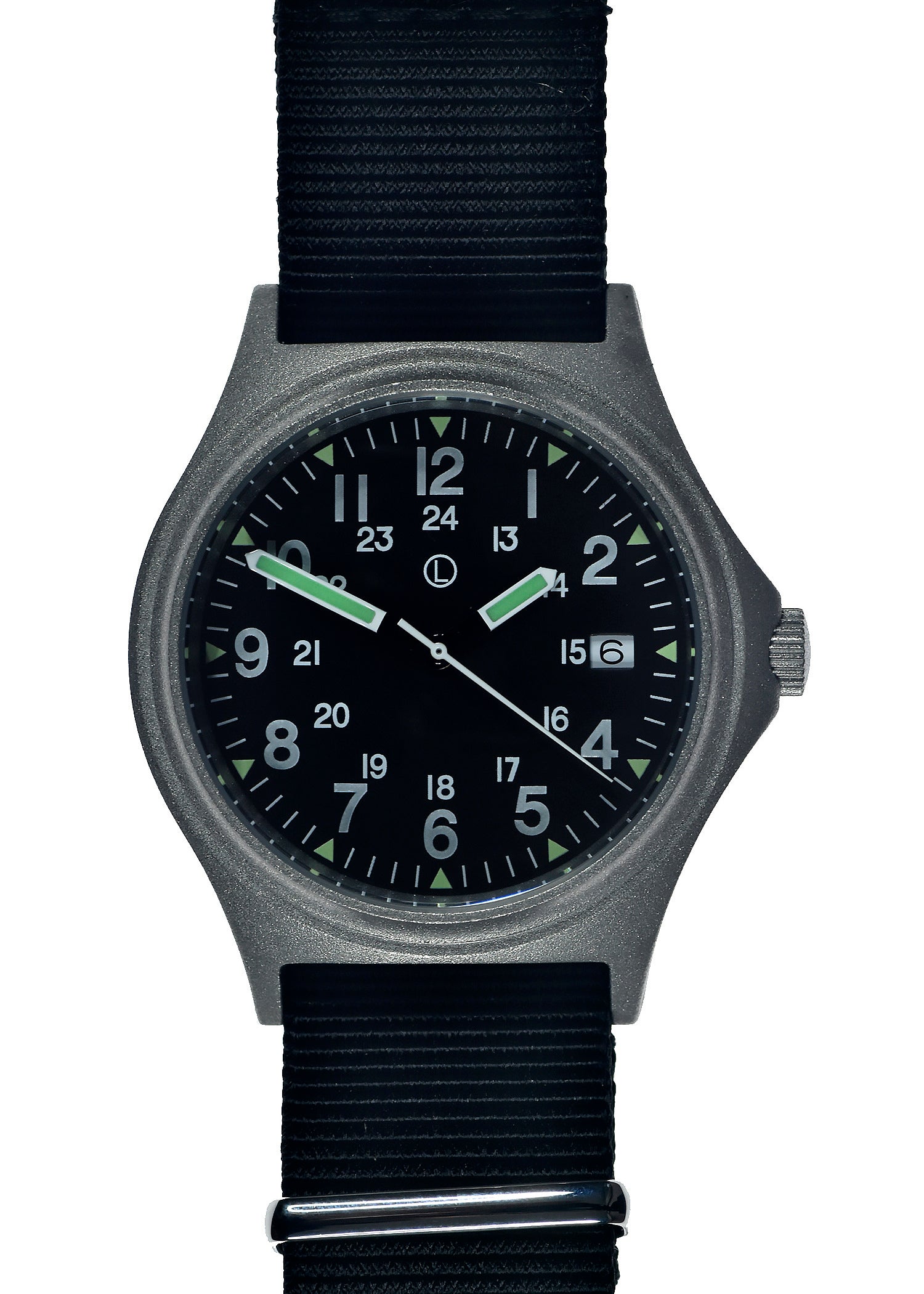 MWC G10 100m Water resistant Military Watch in Stainless Steel Case with Screw Crown - Brand New but Crown Needs Attention